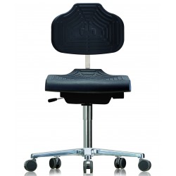 Chair with castors WS1220 E GMP Classic seat/backrest with