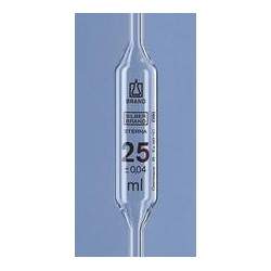 Volumetric pipette 0,5 ml class B AR-glass one Mark amber