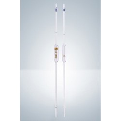 Volumetric pipette 0,05 ml AR-glass class AS CC two marks amber