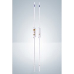 Volumetric pipette 1 ml AR-glass class AS CC two marks amber