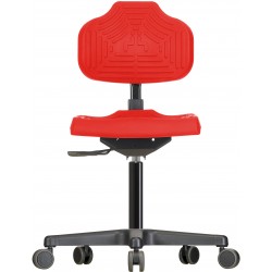 Chair with castors Econoline WS2220 seat/backrest with Soft-PU