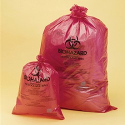 Disposable bag Biohazard PP 640x890 mm 0,03 mm steam
