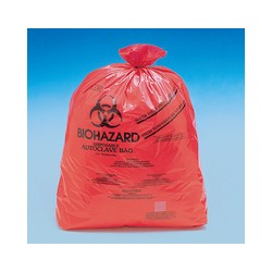 Disposable bag Biohazard 360x480 mm autoclavable with Indikator