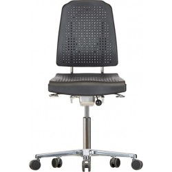 Chair with castors Klimastar WS9220 seat/backrest with Soft-PU
