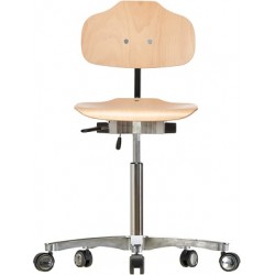 High chair with castors Classic WS1011.20 seat/backrest with