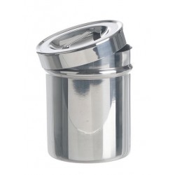 Dressing jar with lid stainless steel 18/10 Ø 180x180 mm