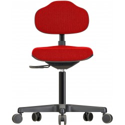 Chair with castors Econoline WS2320 seat/backrest with fabric