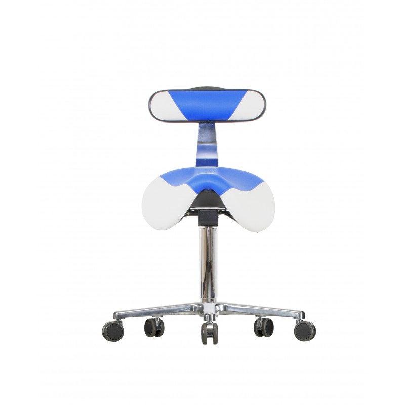Saddle stool with castors WS 3520 KL GMP RL (V) seat with