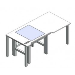 Microscope table table-in-table active vibration max. damping