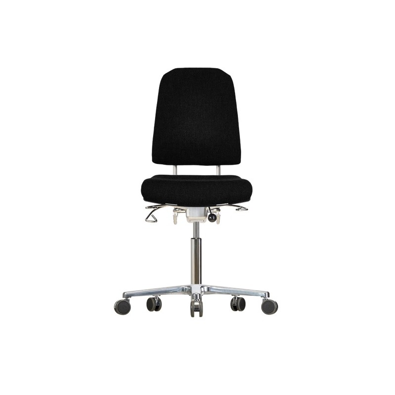 Chair with castors Klimastar WS9320 seat/backrest with fabric