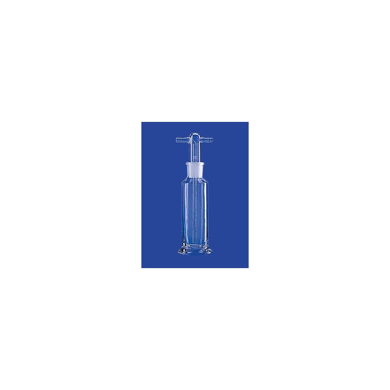 Gas washing bottle acc.to Drechsel 100 ml tubing connectors