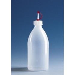 Dropping bottle narrow mouth PE-LD 200 ml with dropper cap GL18