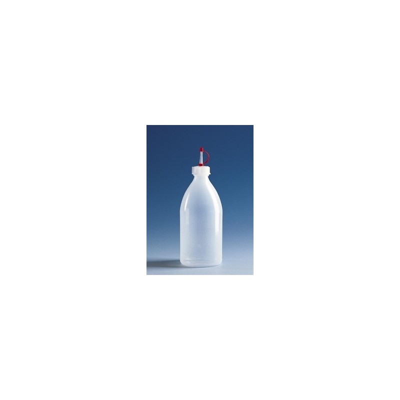 Dropping bottle narrow mouth PE-LD 200 ml with dropper cap GL18