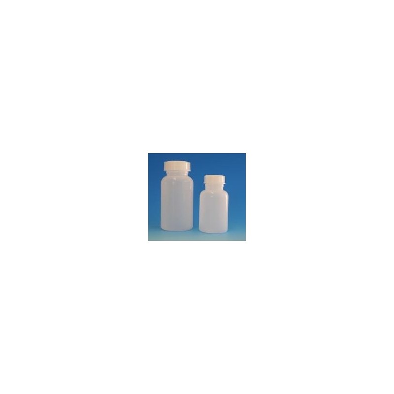 Wide mouth bottle 50 ml PP autoclavable with screw cap GL32