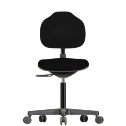 Chair with castors Econoline WS2320 seat/backrest with fabric
