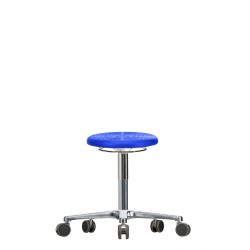 Rotary stool with castors WS3020 PU Classic seat with Soft-PU