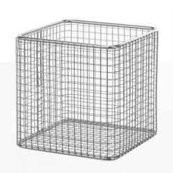 Basket 18/10-steel electrolytically LxWxH 180x180x150 mm