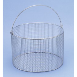 Basket with handle Ø 120x100 mm stainless steel