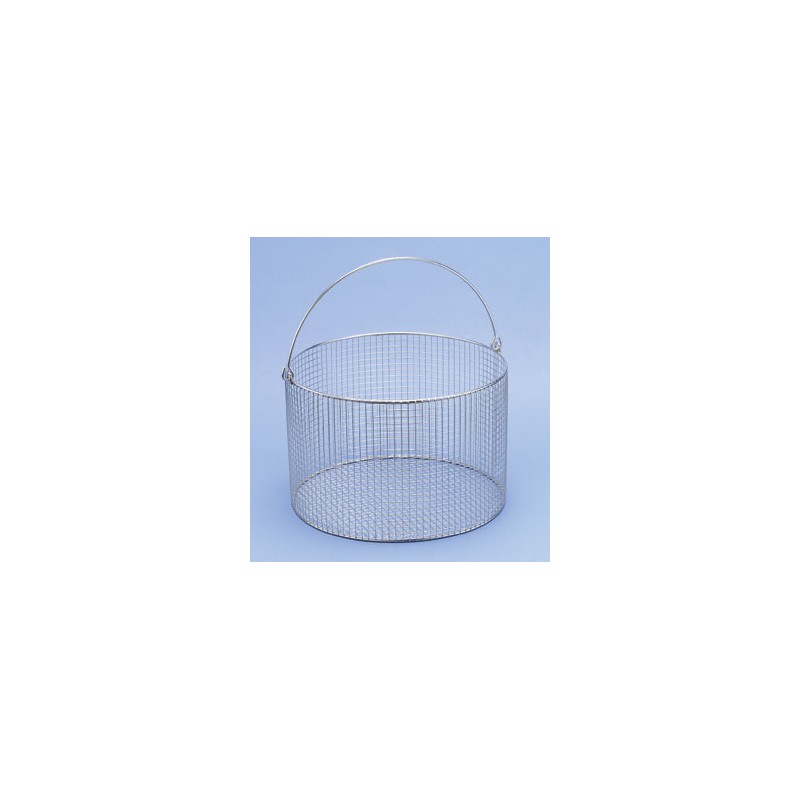 Basket with handle Ø 120x100 mm stainless steel