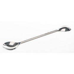 Chemicals spoon double sided 18/10 stainless Length 120 mm