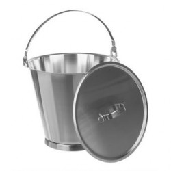 Bucket 18/10 Steel 15 L graduated without lid