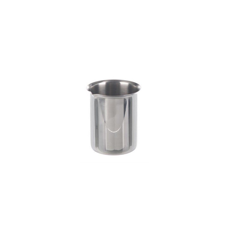 Beaker 3000 ml stainless steel rim spout