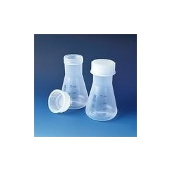 Erlenmeyer flask 100 ml PP wide neck with screw cap NS 34/35