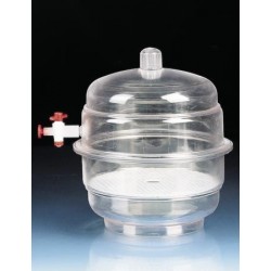 Desiccator with stopcock PC diameter 230 mm