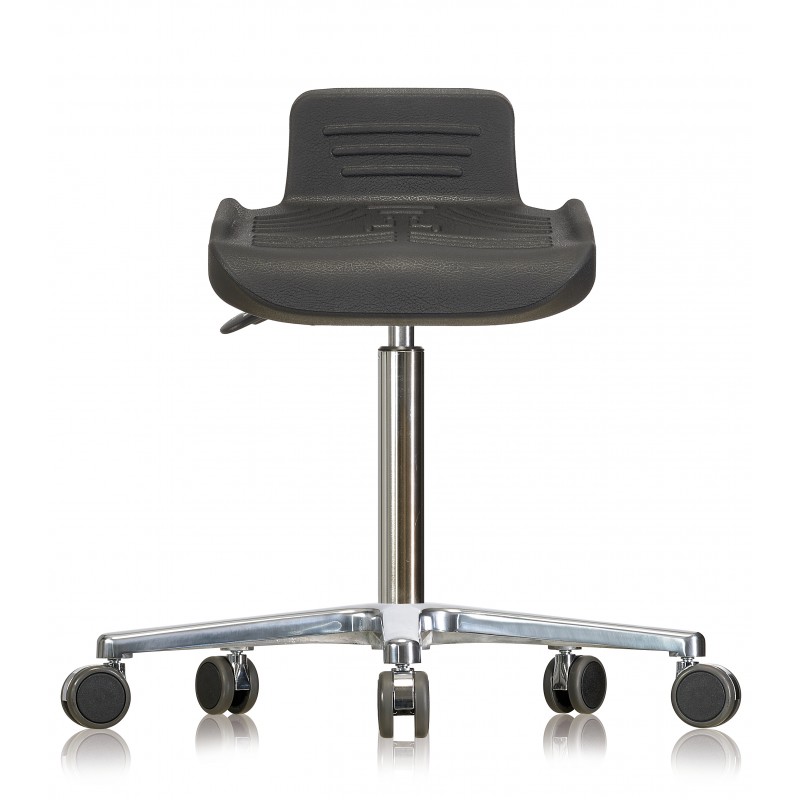 Rotary stool with castors WS4220 Classic seat with Soft-PU