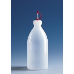 Dropping bottle narrow mouth PE-LD 500 ml with dropper cap GL25