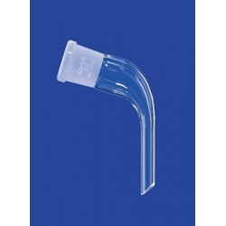 Delivery adapter 105° short bent tube glass socket NS19/26