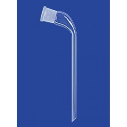 Delivery adapter 105° long bent tube glass socket NS19/26