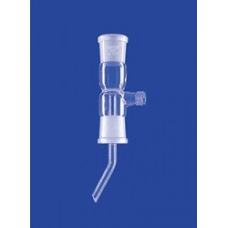 Adapter for distilling receiver straight with GL 18 glass upper