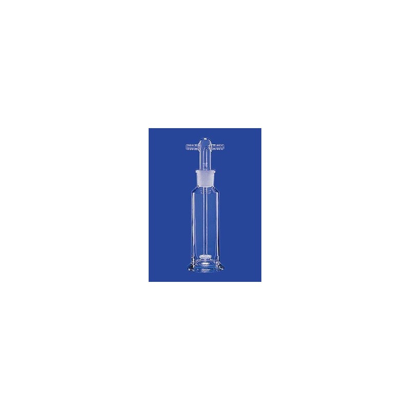 Gaswaschflasche nach Drechsel Glasfritte Por. 0 mit GL 14 Glas