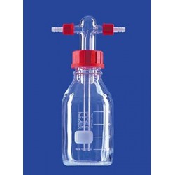 Gas washing bottle acc. to Drechsel 500 ml with screw