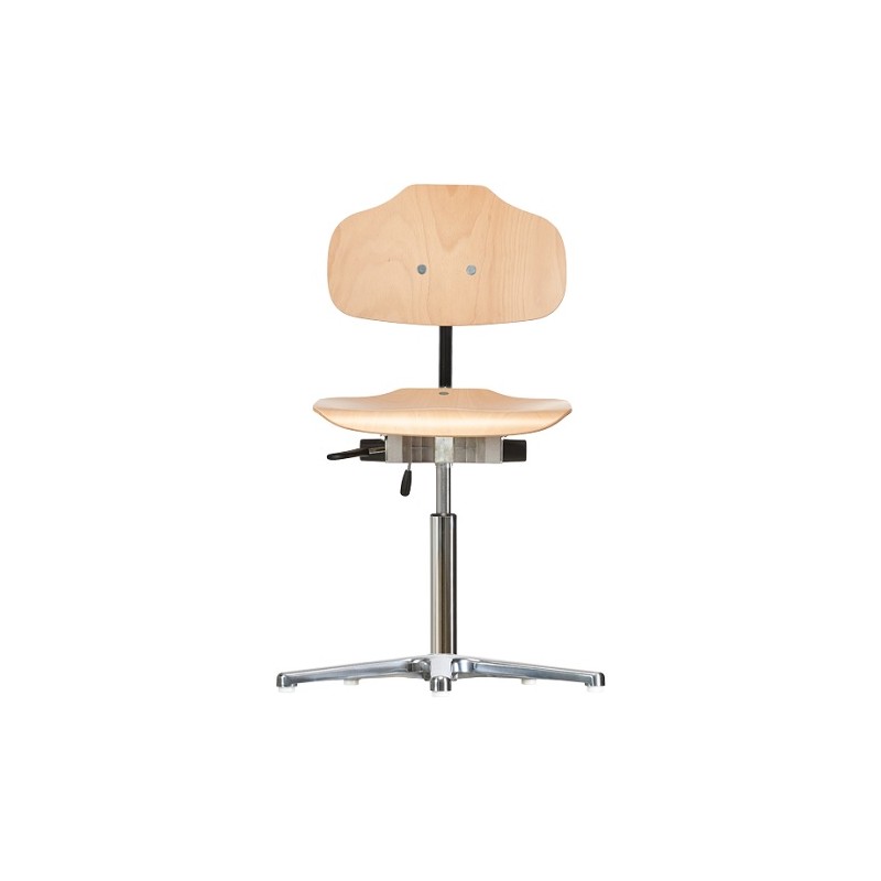Chair with glides Classic WS1010 seat/backrest with wooden