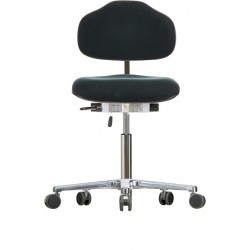Chair with castors WS1620 ESD Classic seat/backrest with fabric