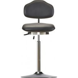 High chair with disc base WS1611 T ESD KL Classic seat/backrest