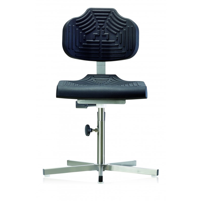 Arbeitsstuhl WS1410 für Nassräume Soft-PUR-Sitz und Lehne Fuß