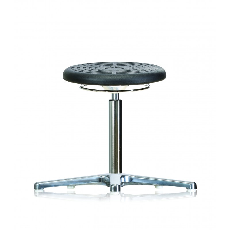 Rotary stool with glides WS3010 PU Classic seat with Soft-PU