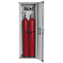 Gas cylinder cabinet GOD.215.070.R grey WxDxH 700x400x2150 mm