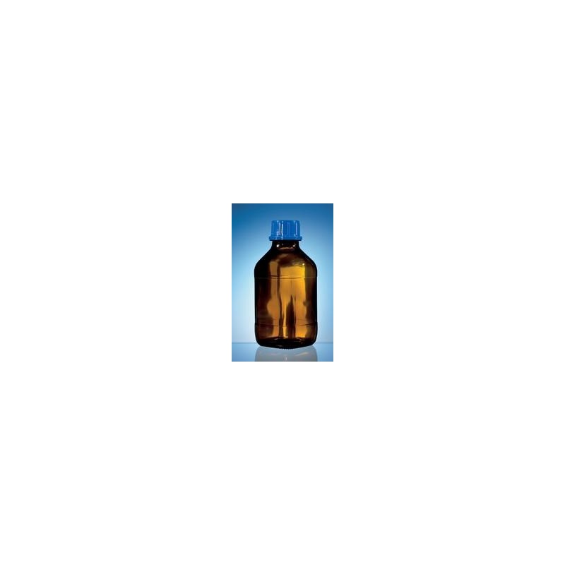 Threaded bottle 100 ml soda-lime glass amber uncoated PP screw