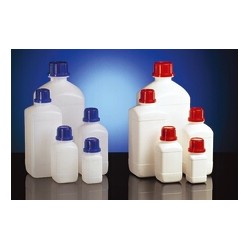Chemikalienflasche enghals PE-HD 500 ml weiß ohne Verschluss GL