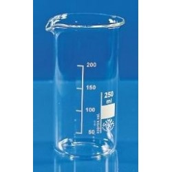 Beaker 1000 ml borosilicate glass 3.3 tall form graduation with