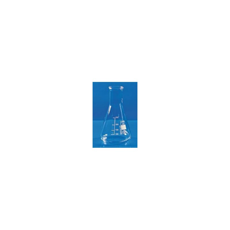 Erlenmeyer flask 50 ml borosilicate glass 3.3 narrow mouth