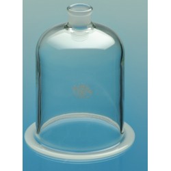 Dzwon szklany z szyjką ze szlifem 150/200 mm