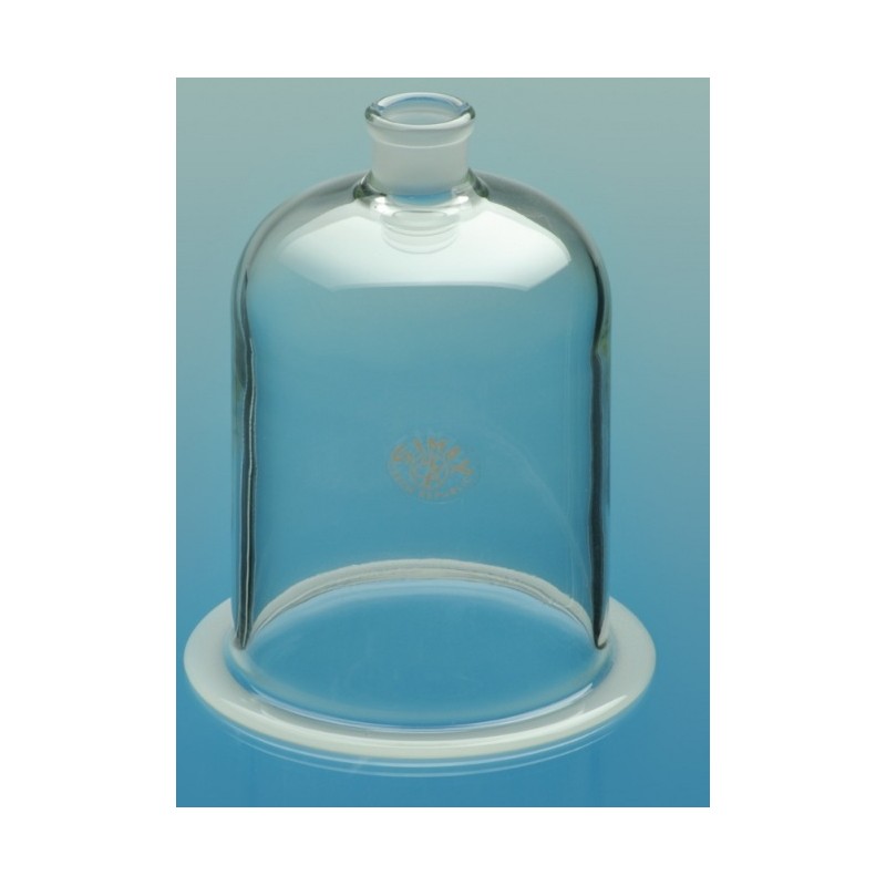 Dzwon szklany z szyjką ze szlifem 150/250 mm