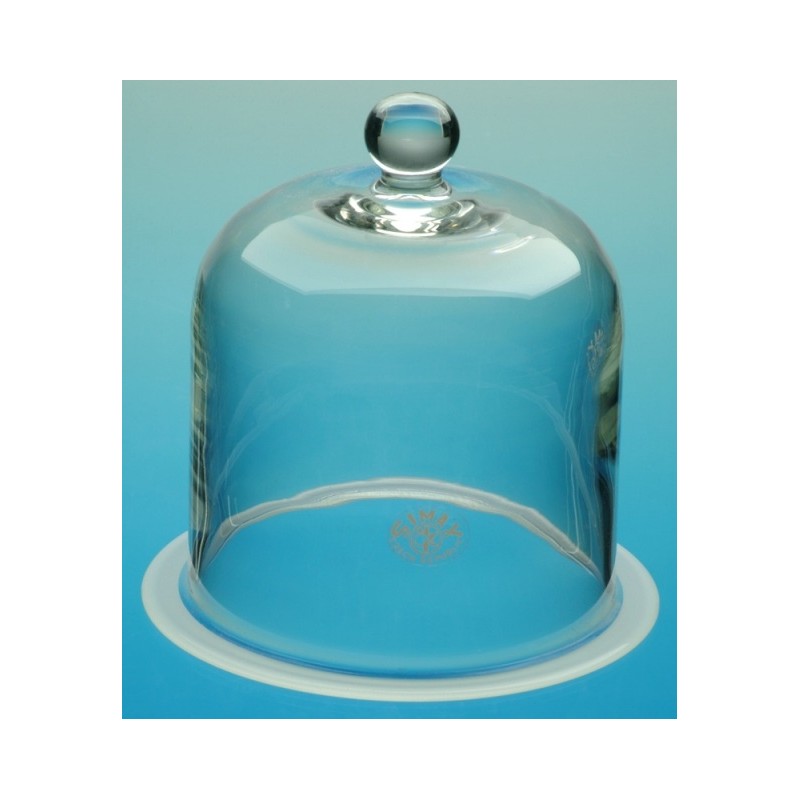 Dzwon szklany z uchwytem ze szlifem 150/250 mm