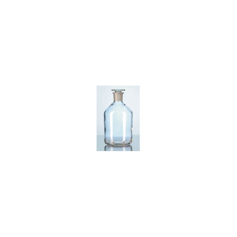 Narrow neck reagent bottle 50 ml Boro 3.3 clear with stopper