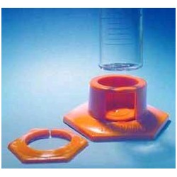 Plastic socket for measuring cylinder 100 ml orange pack 10 pcs.